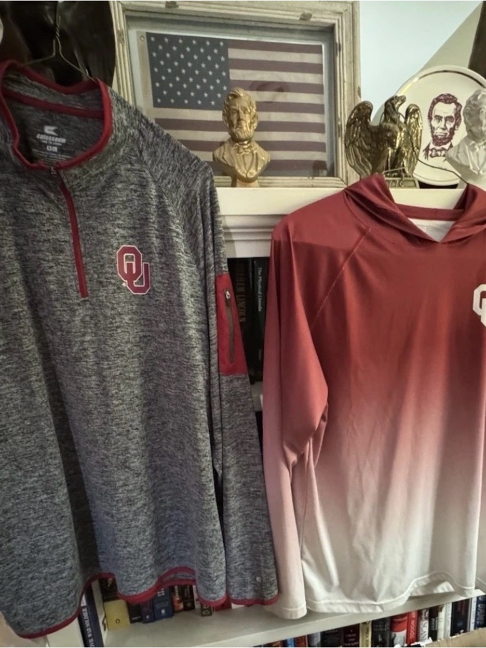 OU Sooners XL Bundle | Columbia Hoodie + Colosseum Quarter Zip #SoonerNation - Picture 4 of 16